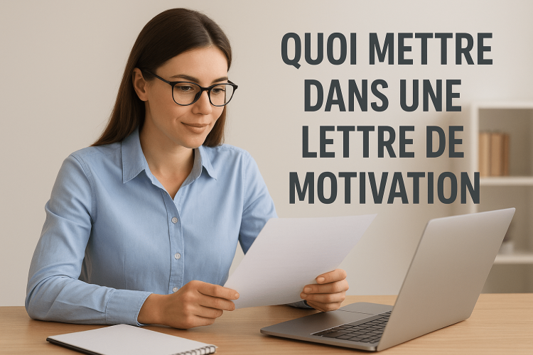 Quoi mettre dans une lettre de motivation