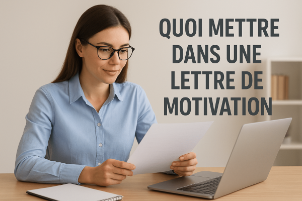 Quoi mettre dans une lettre de motivation